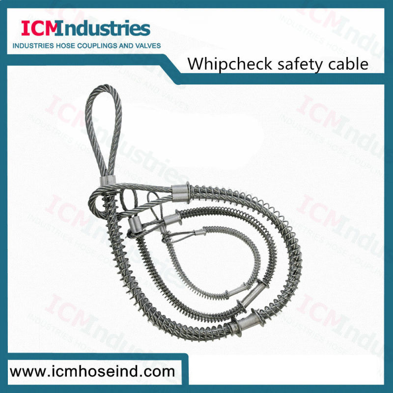 Air Hose Airline Plant Whipcheck Safety Cable Coupling