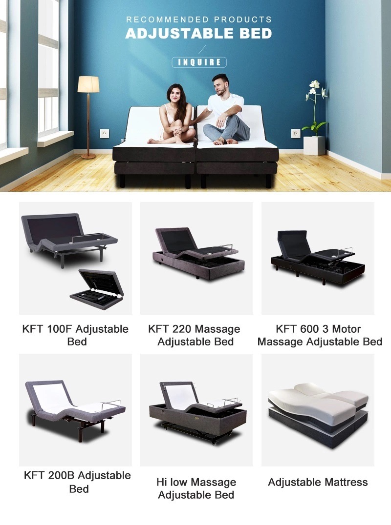 Hot Sale Head and Foot Tilting Mattress Foundation Electric Adjustable Bed