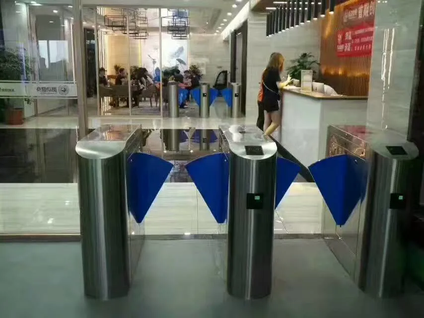 Fingerprint Access Control Turnstile/Security Access Control Flap Gate