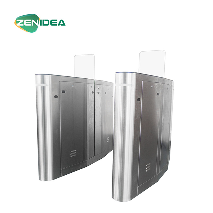 Full Height Glass Gate Sliding Door Barrier Turnstile