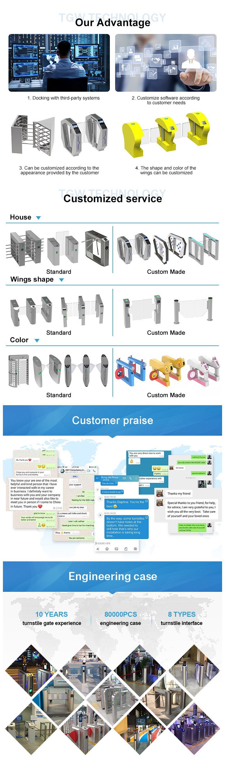 Flap Turnstile Barrier RFID Turnstile Security Flap Turnstile Gate for Hotel