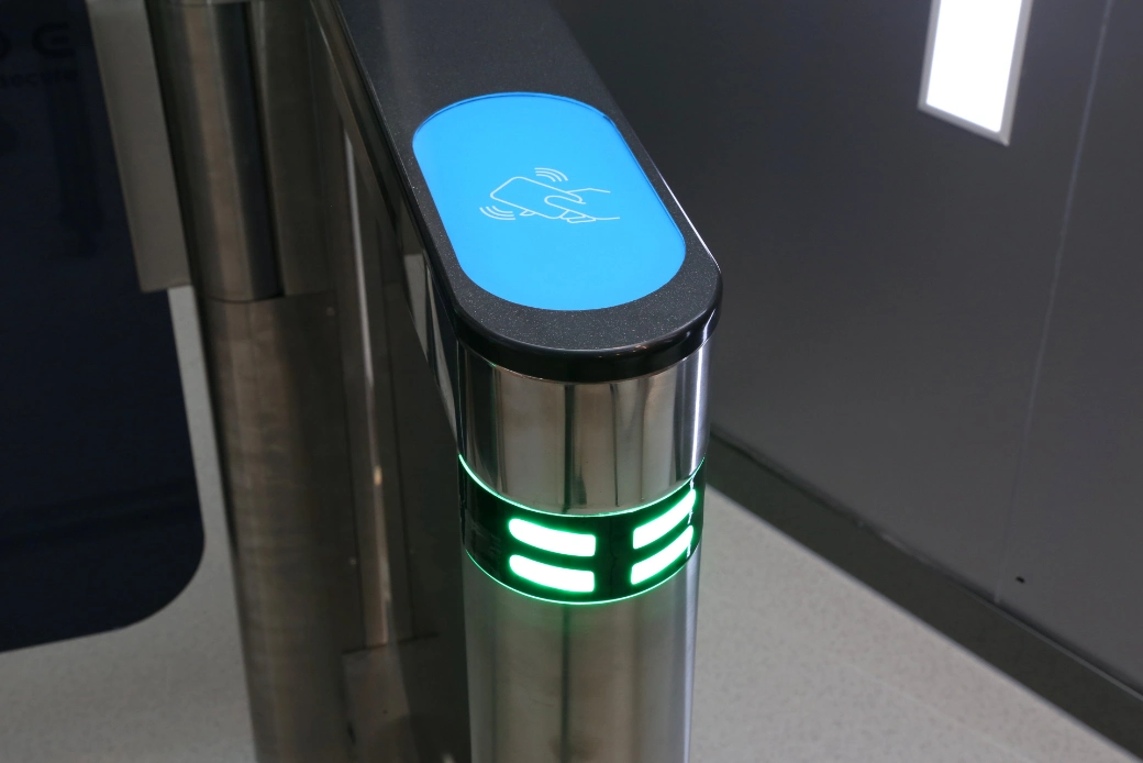 Automatic Security Access Control Turnstile Gate Swing Barrier Gate for Office