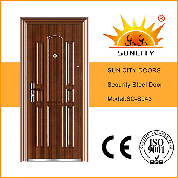Safety Iron Main Door Designs Apartment Exterior Door (SC-S043)
