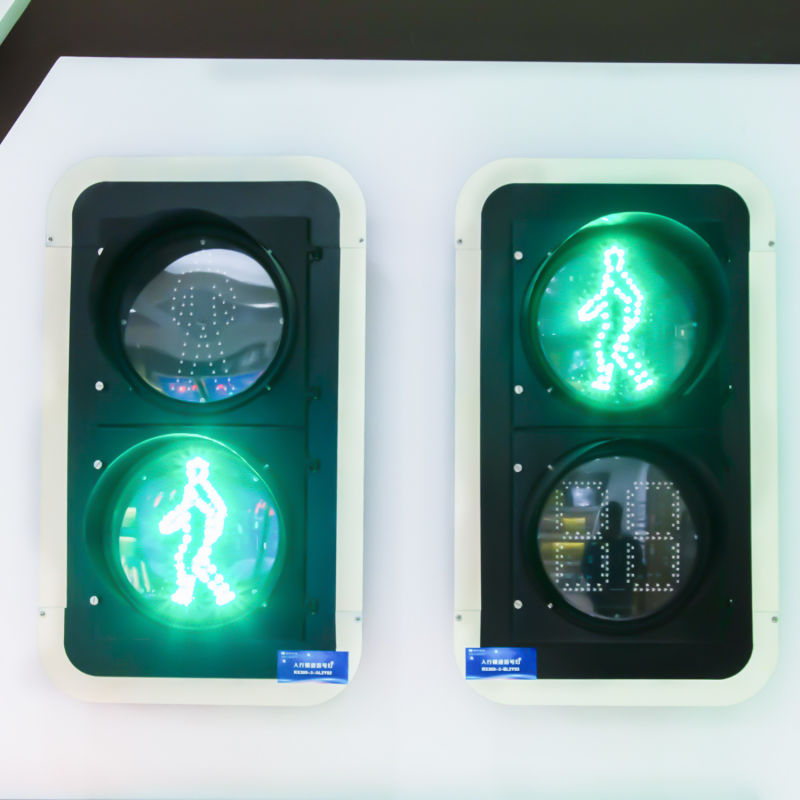 LED Pedestrian Traffic Light with Bi-Color Countdown Timer for Pedestrian Safety