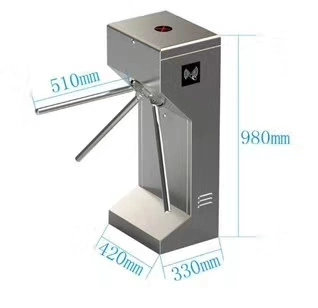 304 Stainless Steel Access Entrance Control Tripod Turnstile Gate
