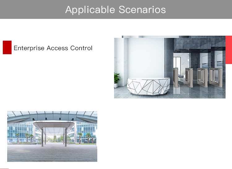 New Efficient Electric Secure Access Gate Gate Flap Barrier with Facial Recognition