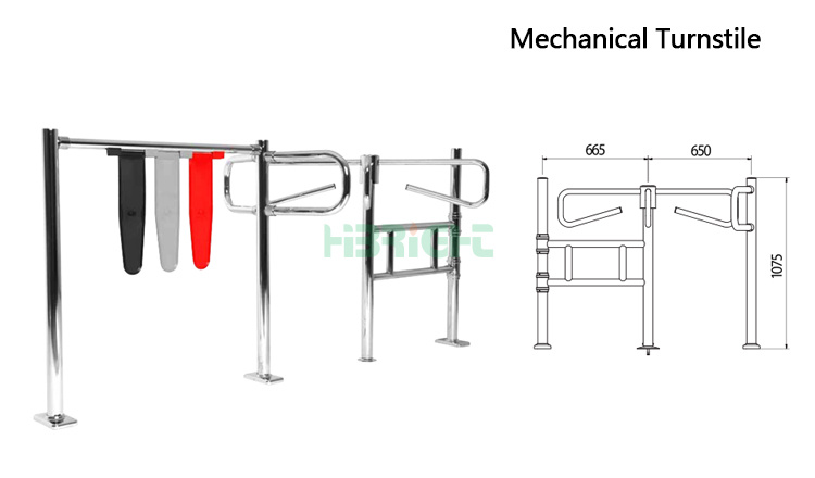Supermarket Mechanical Swing Gates Turnstile Gates
