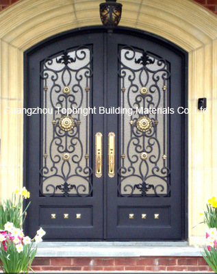 Modern Good Double Wrought Iron Safety Gate Door