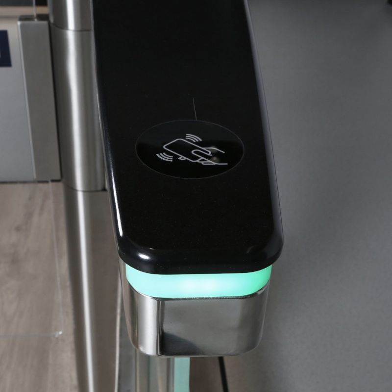 Brushless DC Motorized Speed Turnstiles Gate with ID Reader