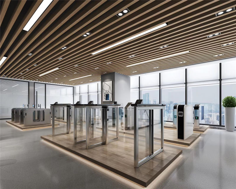 Full Height Turnstile Mechanism Entrance Solution Human Body Entrance Tripod Turnstile