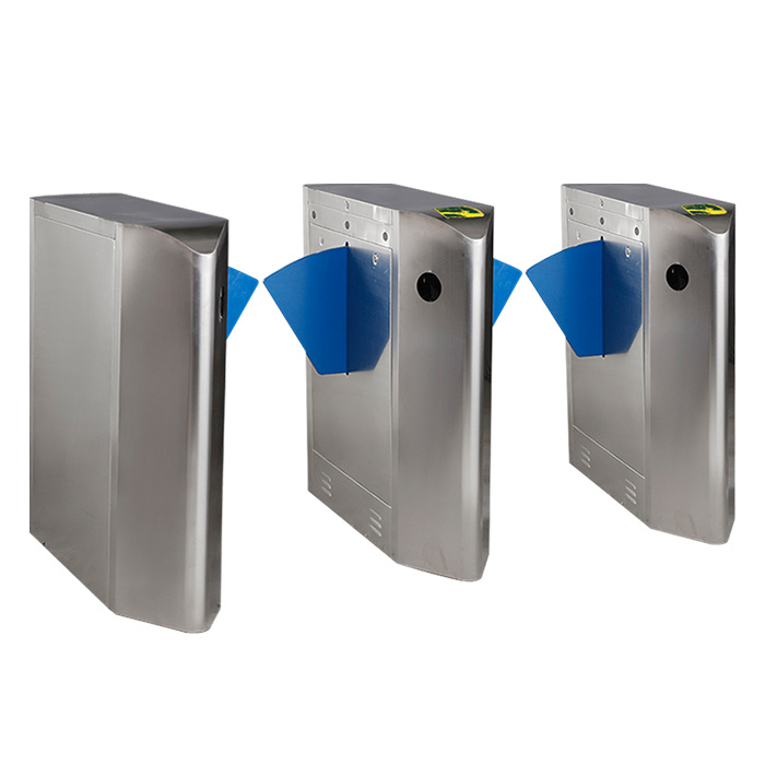 Turnstile Gate Access Control Flap Barrier with RFID Card Reader