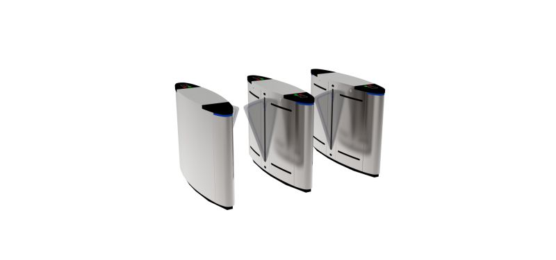 Access Control Swipe RFID Card Reader Security Flap Turnstile Gate