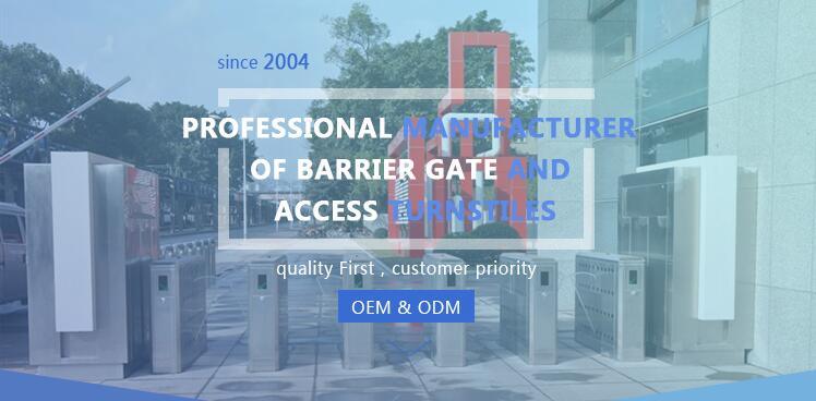 Building Site Turnstile Flap Barrier Gate RFID Turnstile