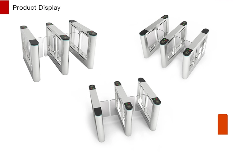 New Efficient Electric Secure Access Gate Gate Flap Barrier with Facial Recognition