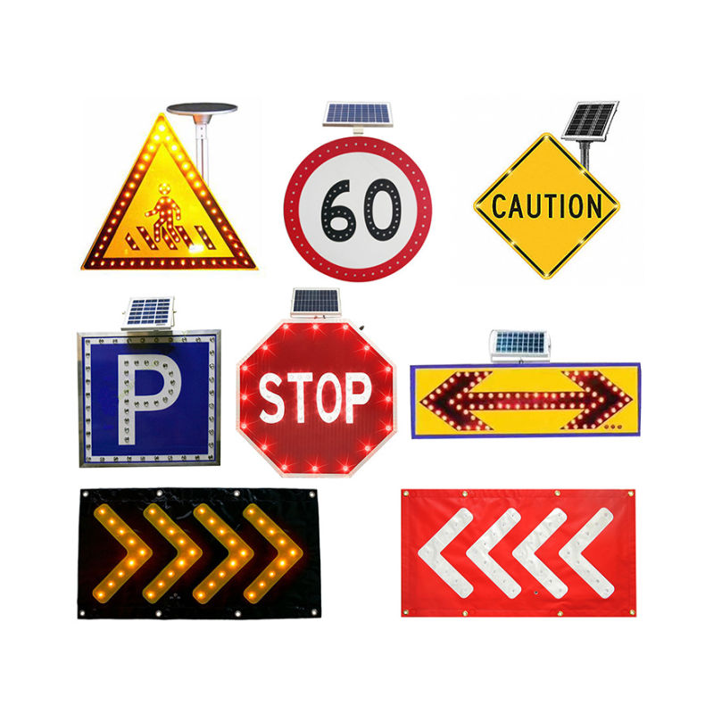 Mutcd LED Border Enhanced Pedestrian Traffic Warning Signs