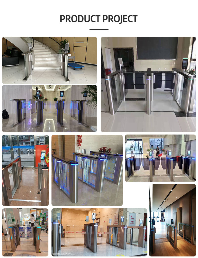Half Height Swing Speed Gate NFC Automatic Electronic Turnstile Gate