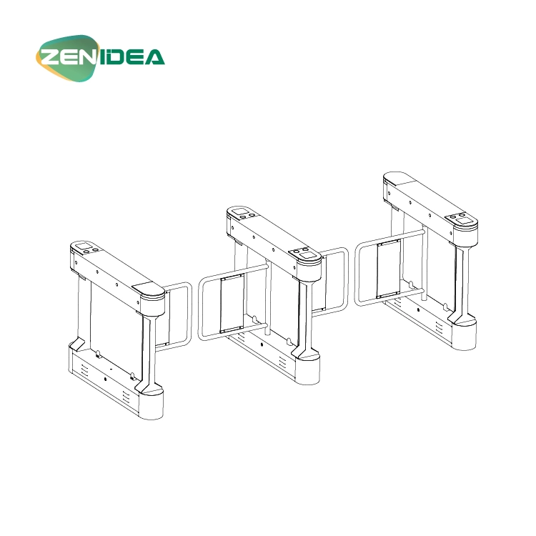 Intelligent Automatic Security Swing Barrier Turnstile Pedestrian Access Control Swing Gates Barrier