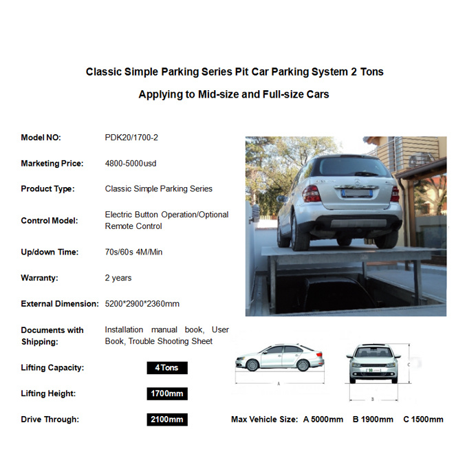 Mechanical car parking system auto lift building