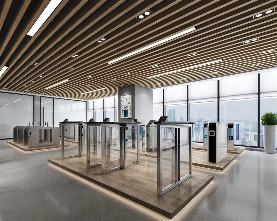High Speed Qr Code Turnstile Intelligent Flap Barrier Gate Metro Station Flap Pedestrian Barrier Gate Durability