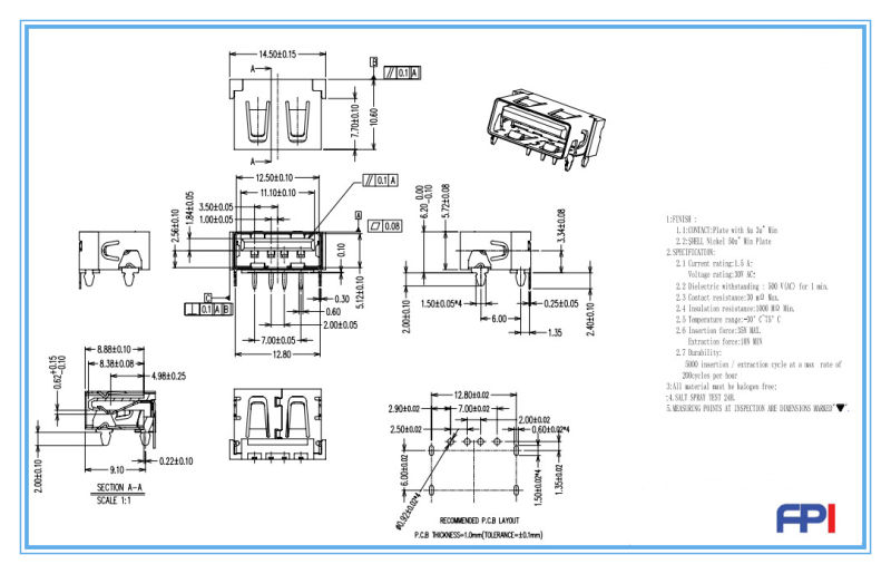 USB 2.0 Data Cable USB Stick Wire Cable Connector for Digital Products USB Audio Connector