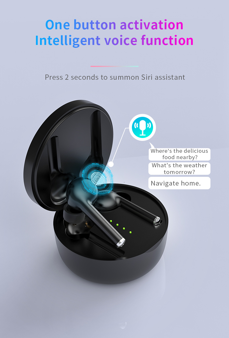 Tws40 Earphones Noise Cancelling Private Earbuds Bluetooth Stereo Earphone