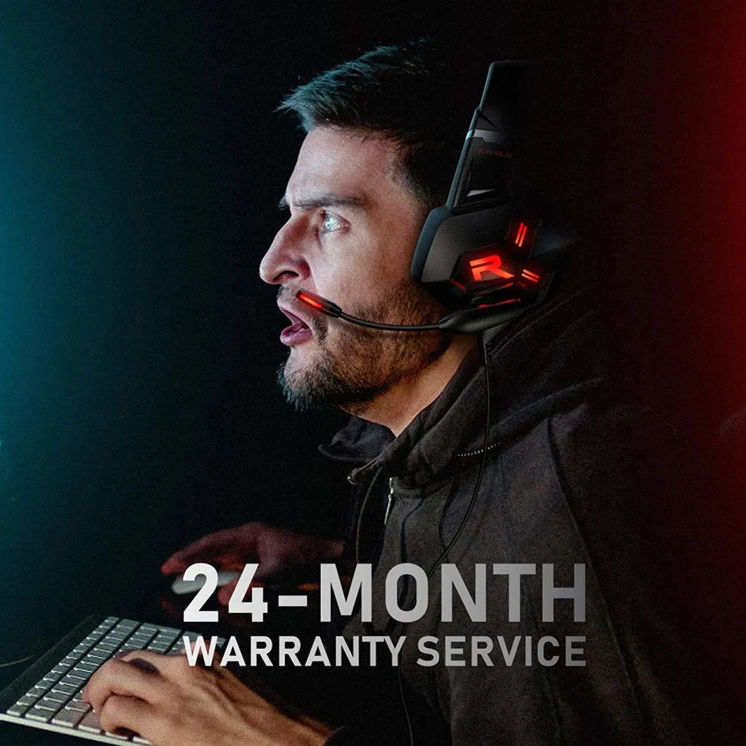 Gaming Headset xBox One Headset PS4 Headset with 7.1 Surround Sound Noise Cancelling Mic & LED Light