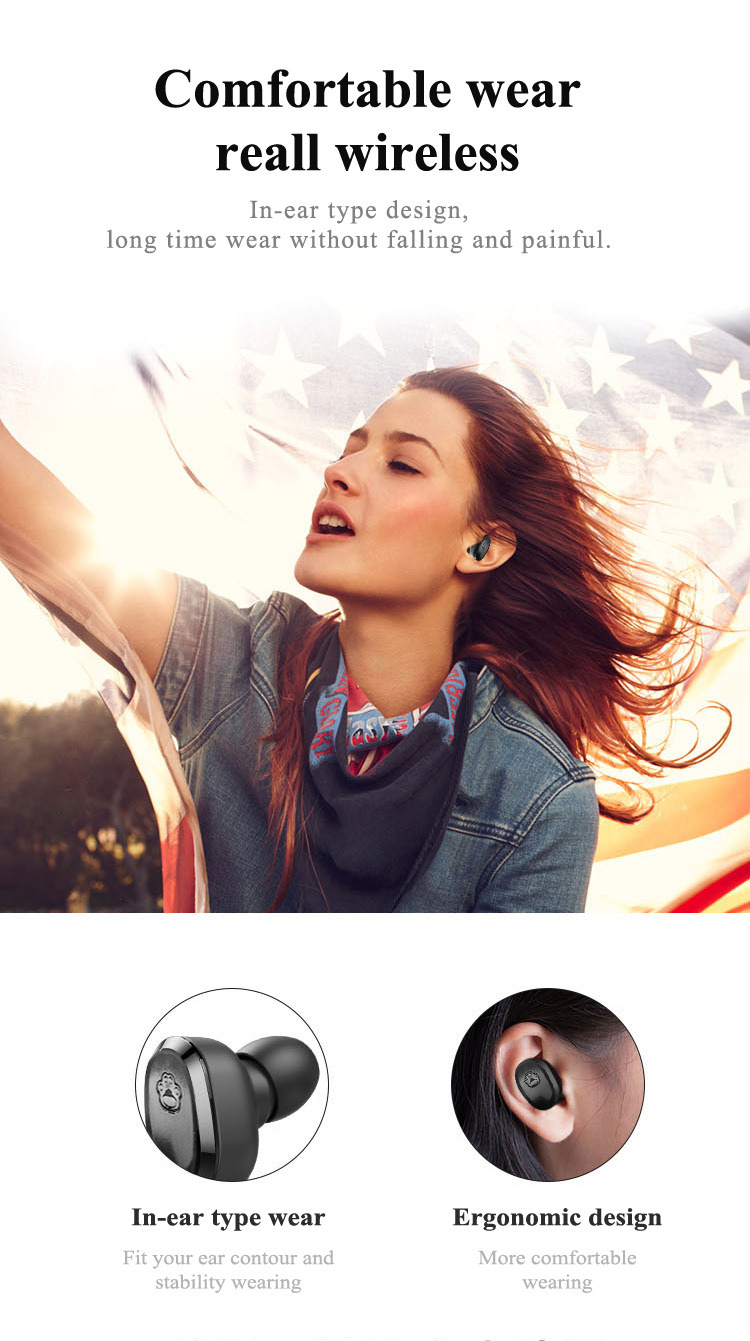 Earphone Earbuds Wireless True Stereo Headset Tws Bluetooth Headphones