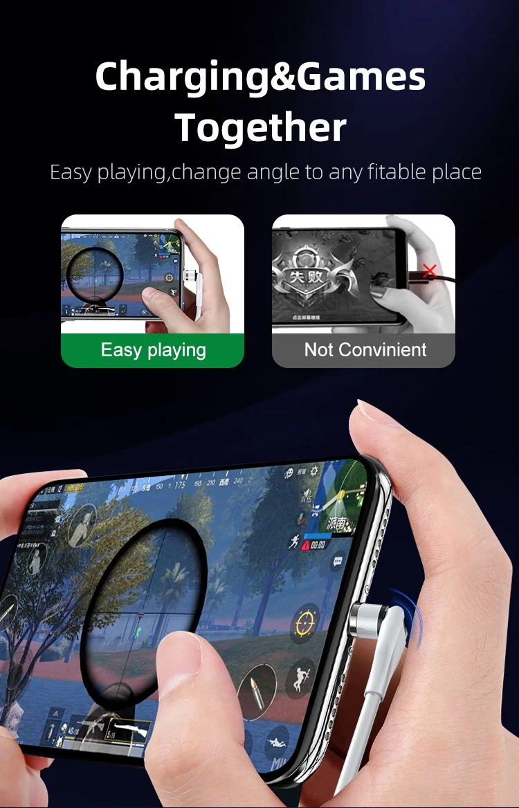 Tongyinhai Manufacturer Mobile Phone Charger Lighting Nylon Braided Fast Charging Magnetic USB Data Cable