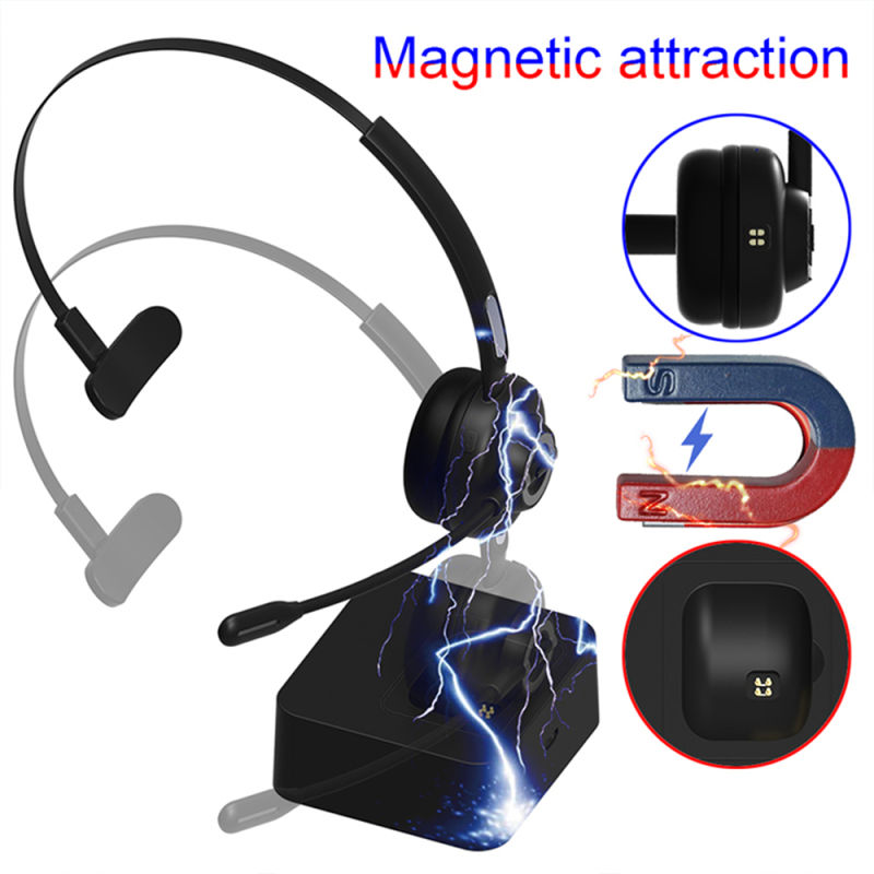 Amazon Wireless Mono Headphones Neckband Bluetooth Headset with Mic
