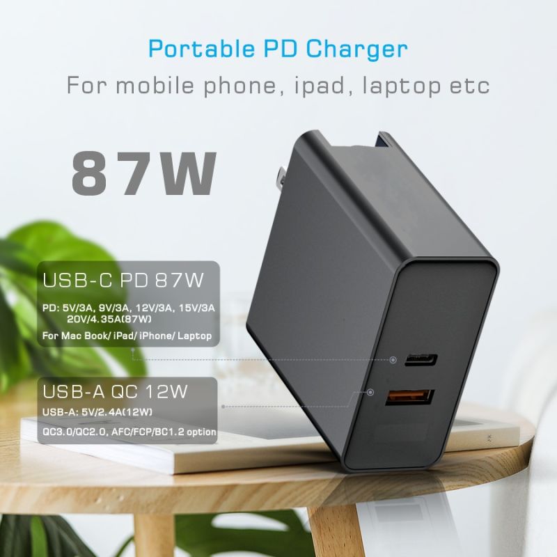 87W Wall USB C Type-C Pd Charger for Apple MacBook PRO