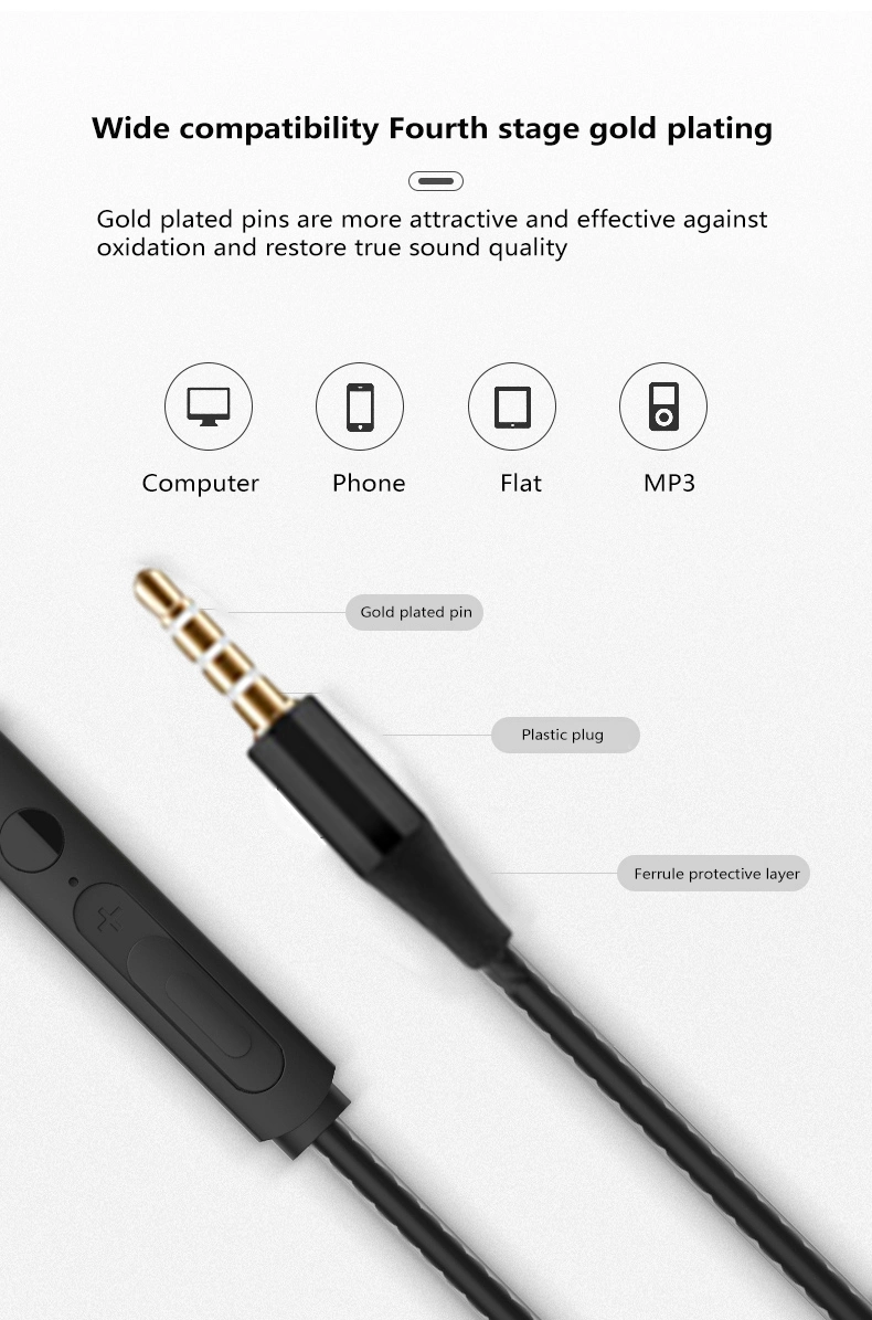 Music Headset Use Android Phone Headset 3.5mm Jack Phone Headset