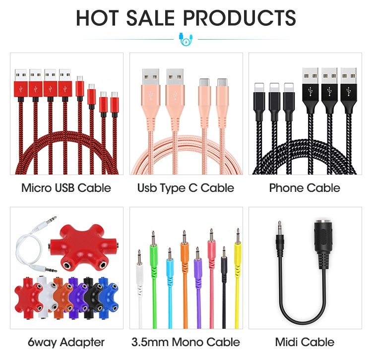 Lightning USB Cable Nylon Braid iPhone Cable Data Charger Cord