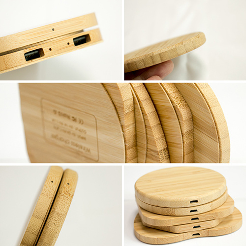 Bamboo Fast Wireless Charger, Promotional Wireless Charger