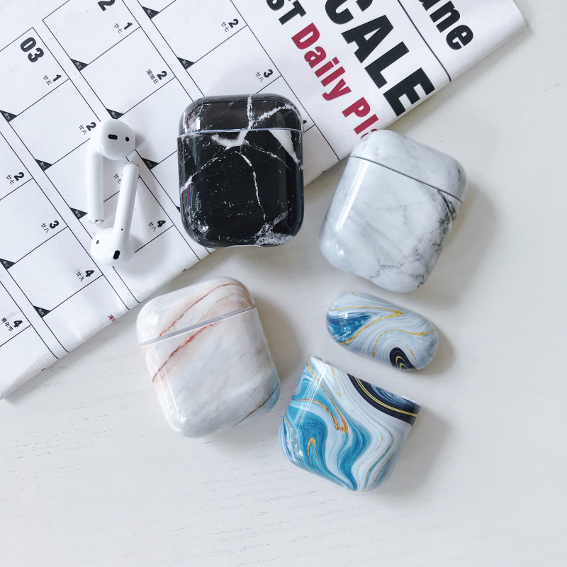 Customized Earphone Headset Cases for Airpods Marble for Airpods Cases
