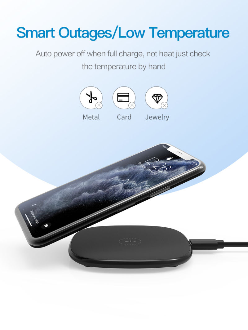 Factory Wholesale CE Wireless Charger 15W Mini Mobile Phone Charger