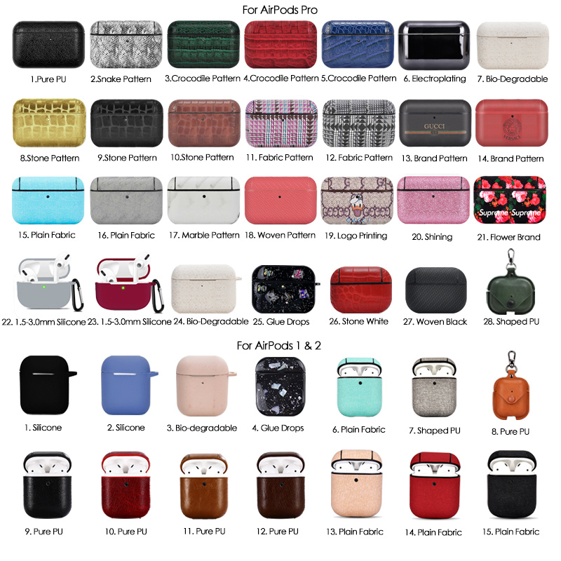 Customized Earphone Cover High Quality Silicone Airpods Protection Case for Gifts