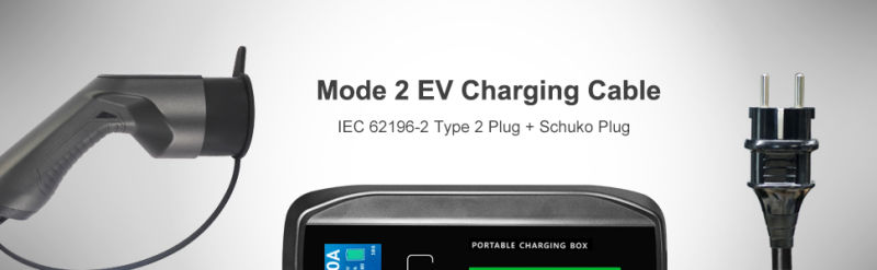 Type 2 IEC62196-2 Evhome Charger EV Portable Charger 10/16A Cee Stabdard