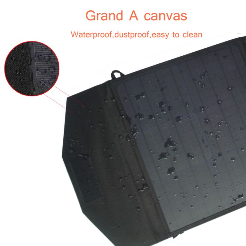 28W Foldable Solar Panel Charger for Mobile Phone iPad Power Bank
