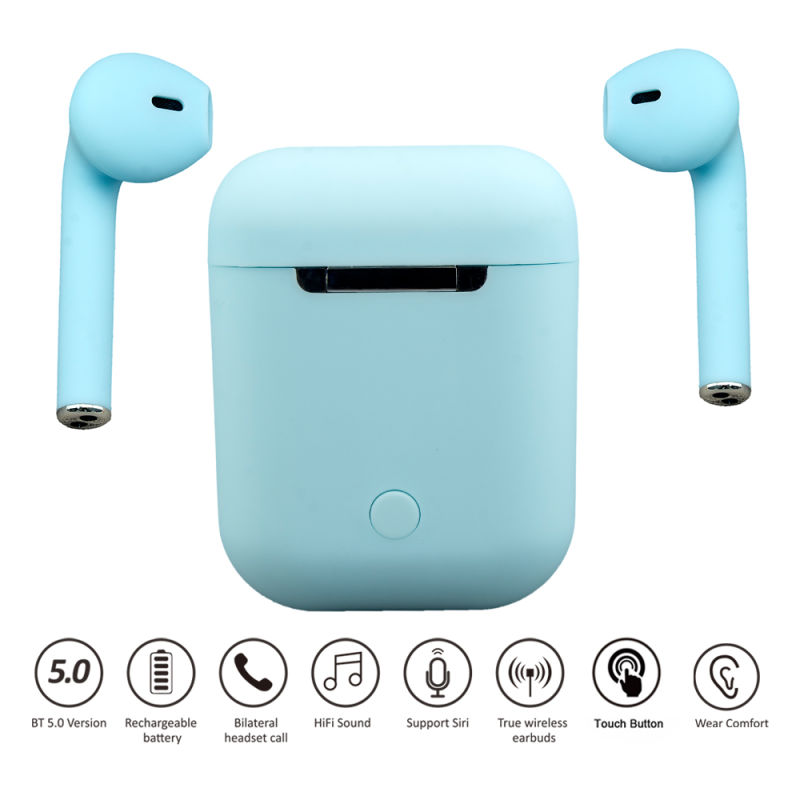 I12 Wireless Bluetooth Headphone Mini Blue Tooth 5.0 True Stereo Wireless Earbuds