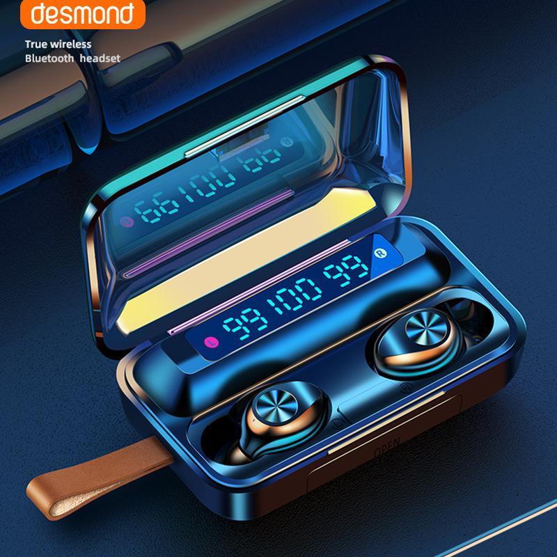 Wireless Headset Earphone Digital Display Mini Headphone Stereo Touch Earbuds