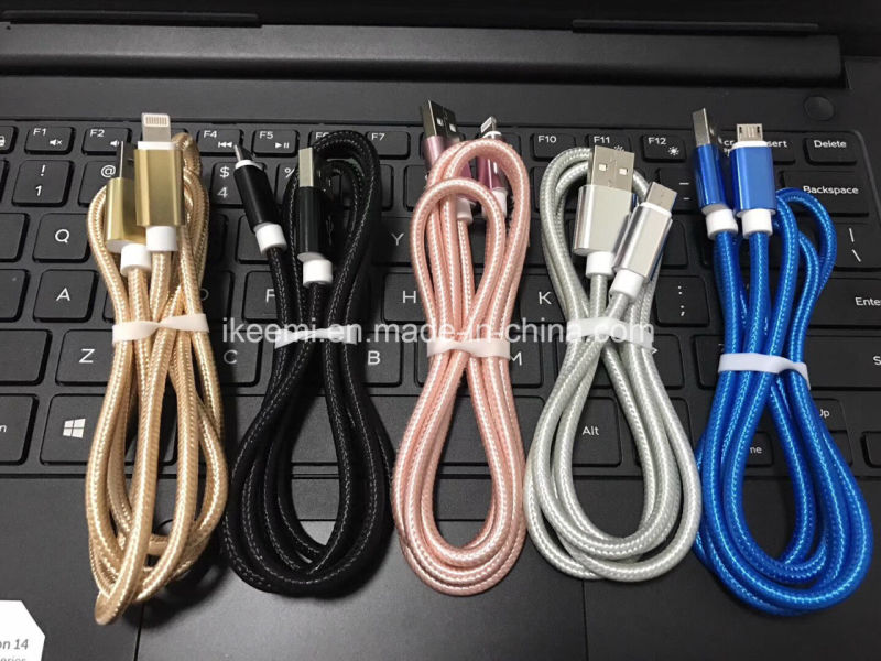 Multi Charging Cable 3 in 1 USB Fast Charger Type C/Micro USB Cable
