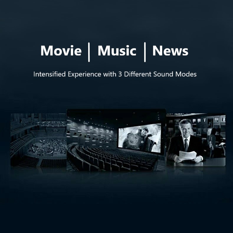 Home Theater System with Wireless 40Hz Immersive Deep Bass Subwoofer + Bluetooth Soundbar