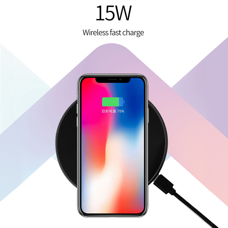OEM Real 15W Portable Qi Wireless Fast Charger Power Bank
