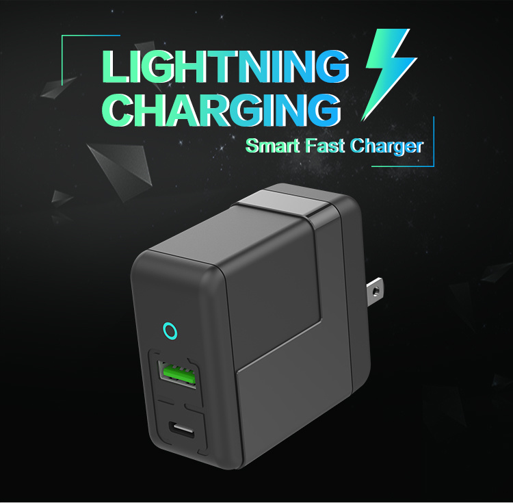 USB Home Charger and Travel Charger with QC Pd Fast Charger