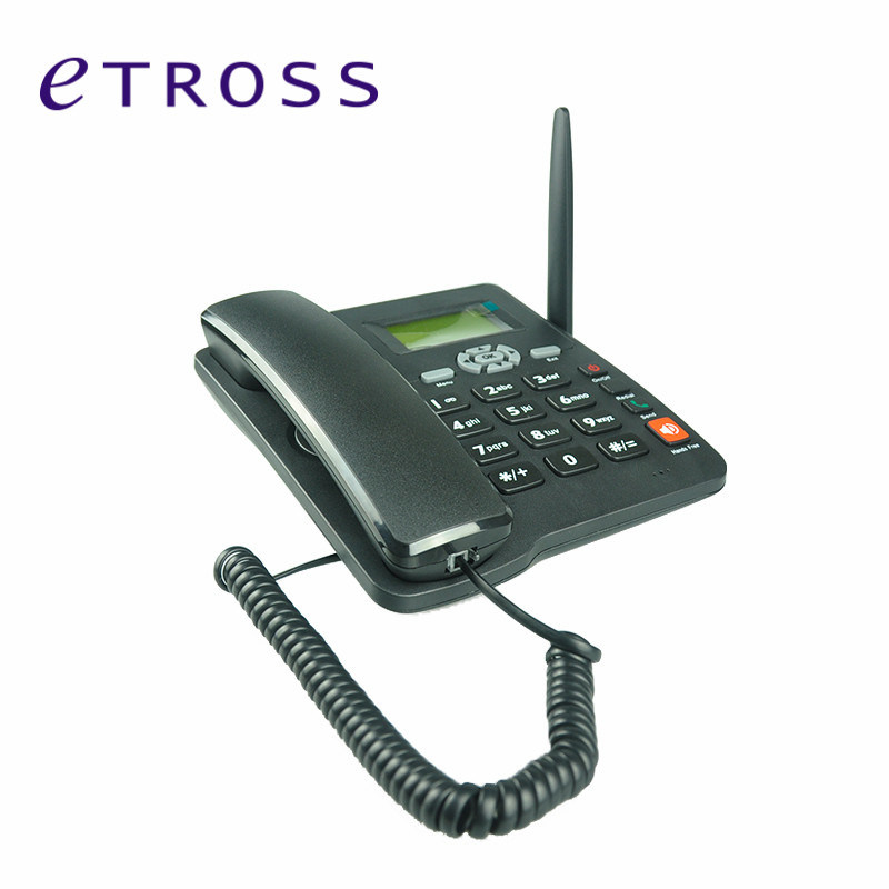 GSM 2g Fixed Wireless Phone with FM Cordless Telephones Fwp 6588 Etross