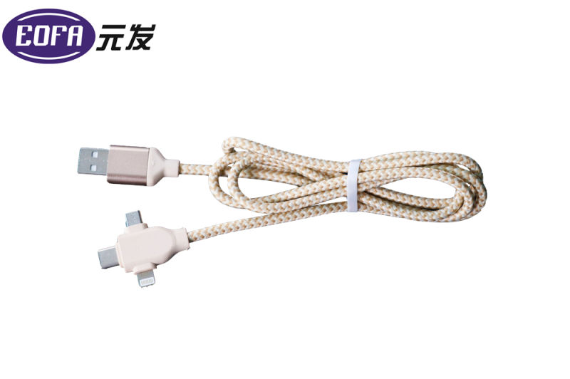 USB 2.0-Micro / Lightning / Type-C Charger Cable for Phone Charging Data Cable