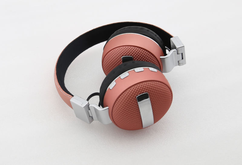 New Arrival Fabric Style Sonic Sound Wireless on Ear Mobile Phone Earphone Black V681