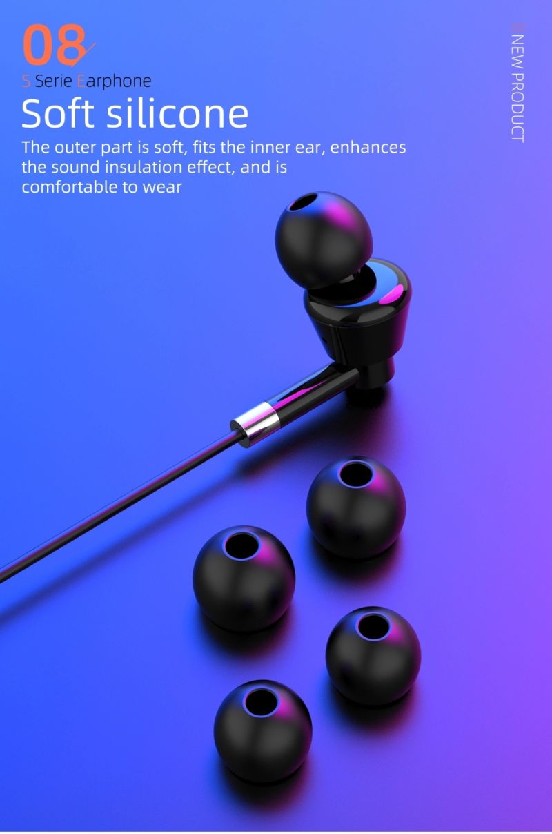Hands Free Wired in Ear Mobile Phone Earphone with Remote