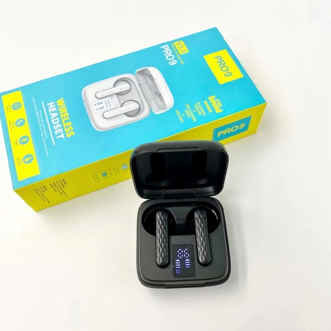 Touch Operation Headset Binaural Style Special Multifunctional Sports Bluetooth Headset Good Quality PRO9 Color Headset