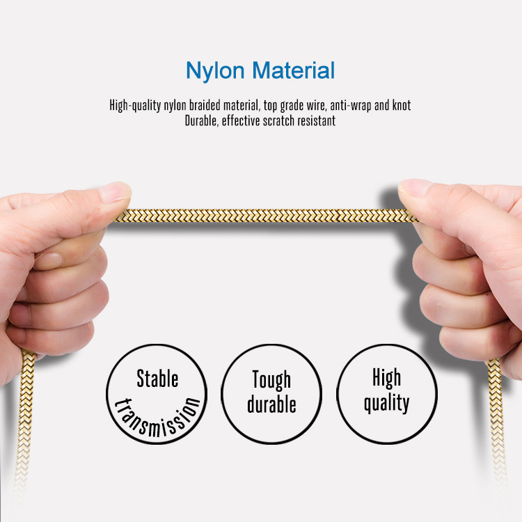 USB Cable Fast Charing Data Cable Type C Cable Lightning Cable Micro USB Cable